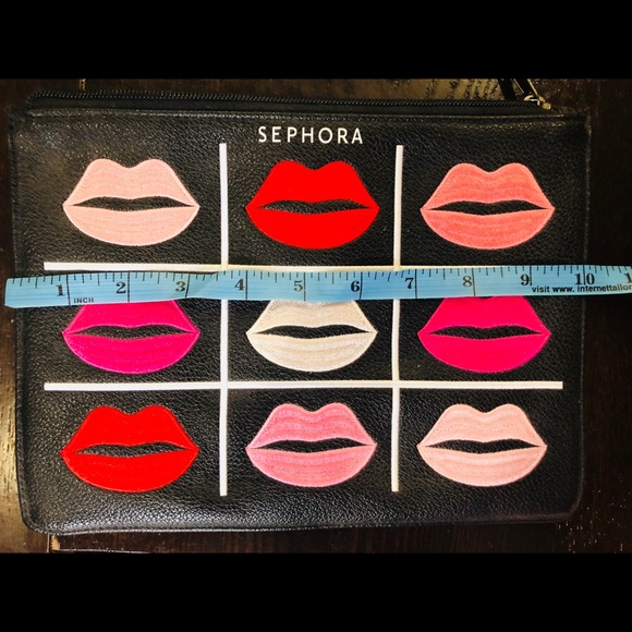 Sephora Handbags - Sephora Leather Makeup Bag